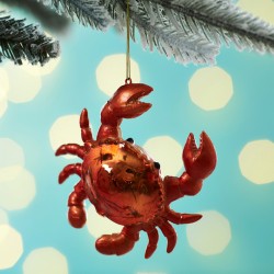 Decorazione da appendere Granchio (12 cm) - Vetro. n°1