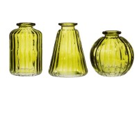 Set di 3 Vasi - Verde oliva