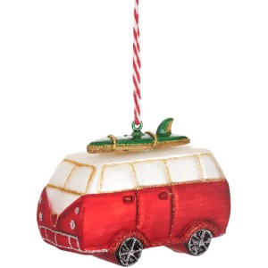 Sospensione per minibus con tavola da surf - rossa