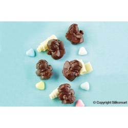 Stampo Easy Choc 12 Angeli 3D - Silicone. n1