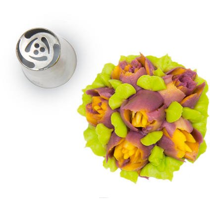 Beccuccio Fiore 3D (2, 5 cm) - Acciaio 
