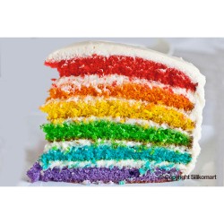 6 preparazioni in polvere per torta arcobaleno. n1