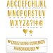Ghirlanda di lettere d oro da personalizzare (8 m). n°1