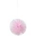 3 decorazioni pompon tulle Love Pink (25 cm). n°3