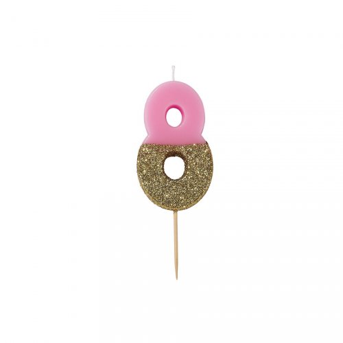Candela Pinky Oro Numero 8 