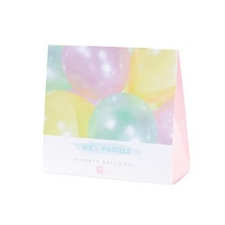 16 Palloncini Rainbow colori pastello. n1