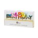 Mini Candele  Happy Birthday Arcobaleno Glitter (6 cm). n°2