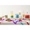 Mini Candele  Happy Birthday Arcobaleno Glitter (6 cm) images:#2