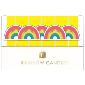 5 candeline arcobaleno (6 cm)