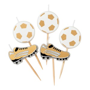 5 Mini Candeline Calcio - Champions Party