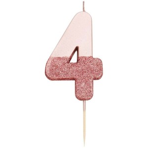 Candela 4 Glitter Rosa Gold