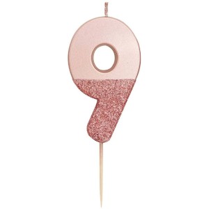 Candela 9 Glitter Rosa Gold