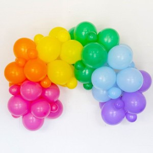 Set Arco di 60 Palloncini Rainbow