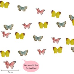 Guirlanda 3D - Fata e mini farfalle. n2