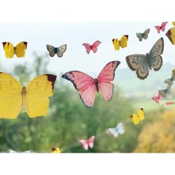 Guirlanda 3D - Fata e mini farfalle. n3