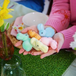 5 Decorazioni Coniglietti di Pasqua - Pastello. n4