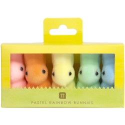 5 Decorazioni Coniglietti di Pasqua - Pastello. n5