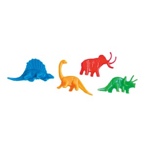 12 figure di dinosauri Colori al neon Dinosauri (5 cm)