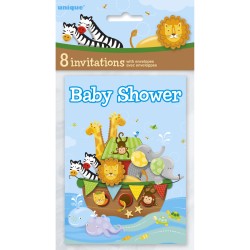 8 Inviti Baby Shower L Arca di No. n1