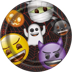 8 Piatti Emoji Halloween