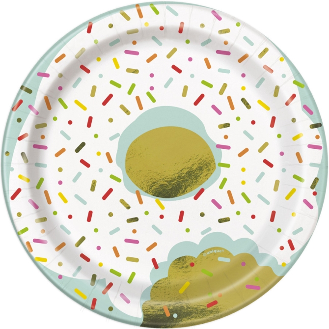 8 Piattini Donut Birthday 