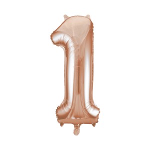 Palloncino gigante Numero 1 Rose Gold (86 cm)