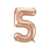 Palloncino gigante Numero 5 Rose Gold (86 cm)