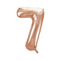 Palloncino gigante Numero 7 Rose Gold (86 cm)