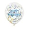6 Palloncini Happy Birthday e coriandoli multicolori images:#0
