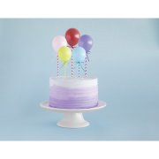 Decorazione per torta con palloncini multicolore