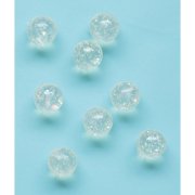 8 palle di rimbalzo in cristallo glitter (3 cm)