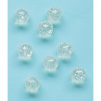 8 palle di rimbalzo in cristallo glitter (3 cm)