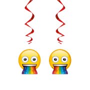 3 Ghirlande Spirale Emoji Rainbow