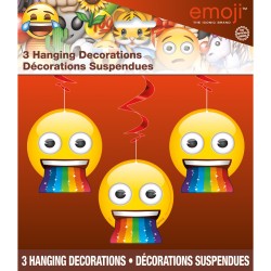 3 Ghirlande Spirale Emoji Rainbow. n1