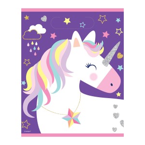 8 Sacchetti regalo Unicorno