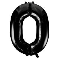 Palloncino Gigante Numero 0 Nero (86 cm)