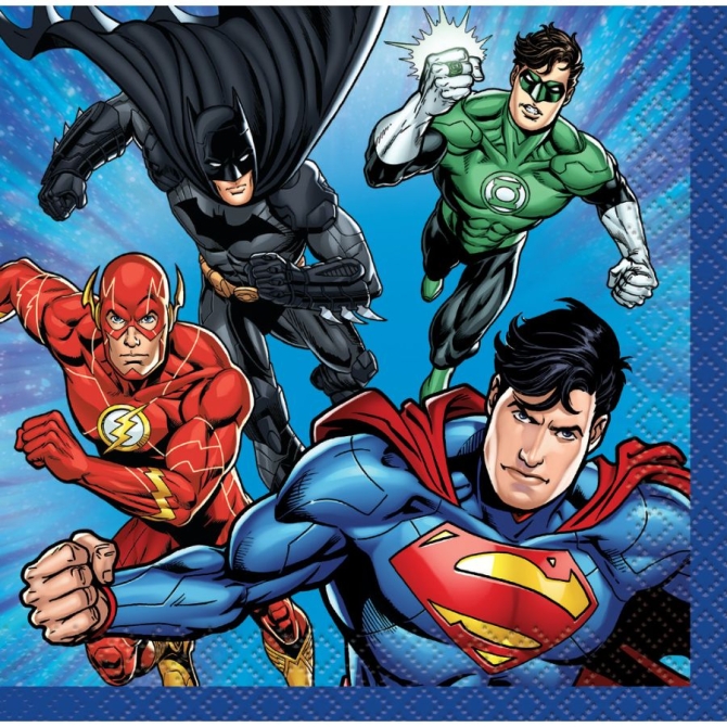 16 Tovagliolini Justice League 