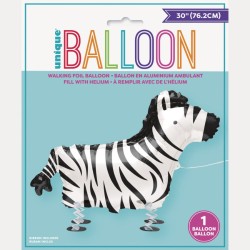 Palloncino Zebra che Cammina - 76 cm. n1