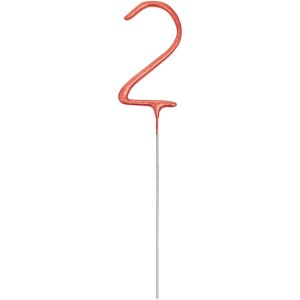 Candela magica oro rosa 17 cm - Numero 2
