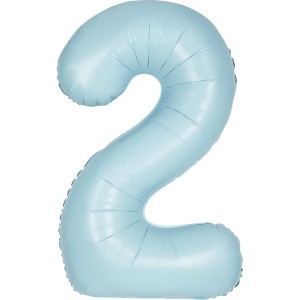 Palloncino gigante blu opaco - Numero 2