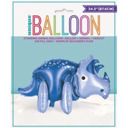 Palloncino gigante Dino blu - 87, 6 cm. n1