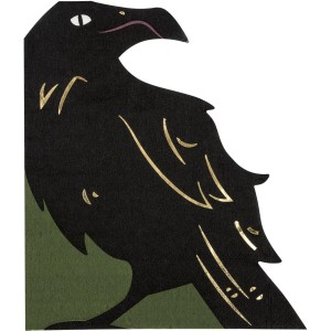 16 Piccoli tovaglioli di Halloween Celestial Raven