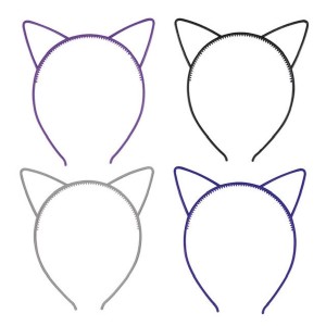 4 cerchietti con orecchie di gatto