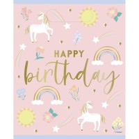 8 Sacchetti regalo unicorno