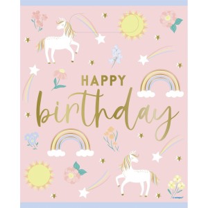 8 Sacchetti regalo unicorno
