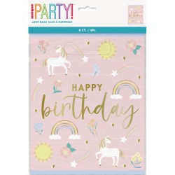 8 Sacchetti regalo unicorno. n�1