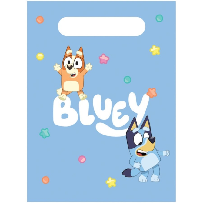 8 sacchetti regalo Bluey Hooray 