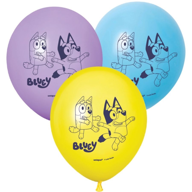 6 palloncini Bluey Hooray 