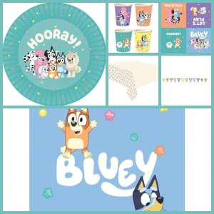 Scatola grande per feste Bluey Hooray
