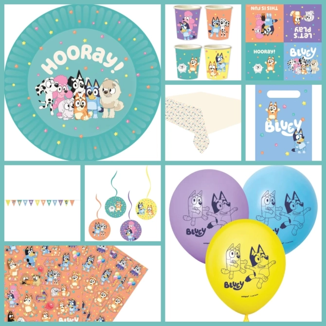 Scatola maxi per feste Bluey Hooray 
